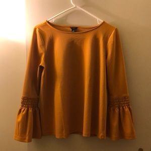 Ann Taylor Marigold Bell Sleeve Top